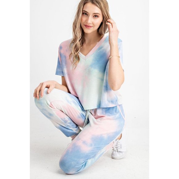 143 Story Cotton Candy Tie Dye Jogger Pant - Picture 5 of 5